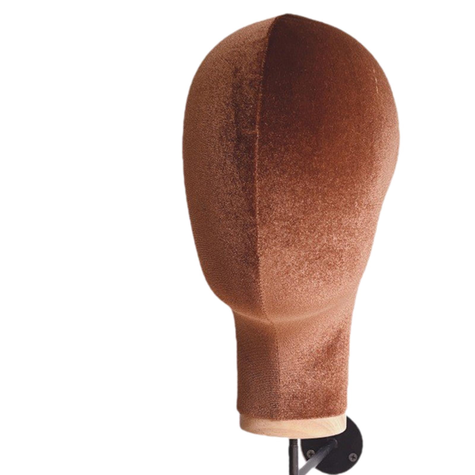 Serenable Mannequin Head, Wall Mount Wig Stand Sturdy Wall Hat Rack, Fashion Lightweight Manikin Head Wig Holder for Home Shopping Mall Brown