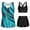 Z3-Multicolor, variant on 3 Piece Tankini Swimsuits for Women Tummy Control Plus Size Bathing Suit with Boy Shorts Tank Top and Sports Bra