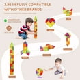 thumbnail image 5 of VEVOR Magnetic Tiles, 180 PCS Magnetic Building Blocks for Kids, Magnet Building Set with 2 Car Bases & Ferris Wheel Stand, STEM Educational Construction Stacking Toys for Toddlers Boys Girls Aged 5+, 5 of 9
