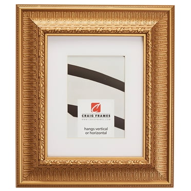 Craig Frames Maximus, 16x16 inch Roman Gold Picture Frame Matted for a 12x12 Photo