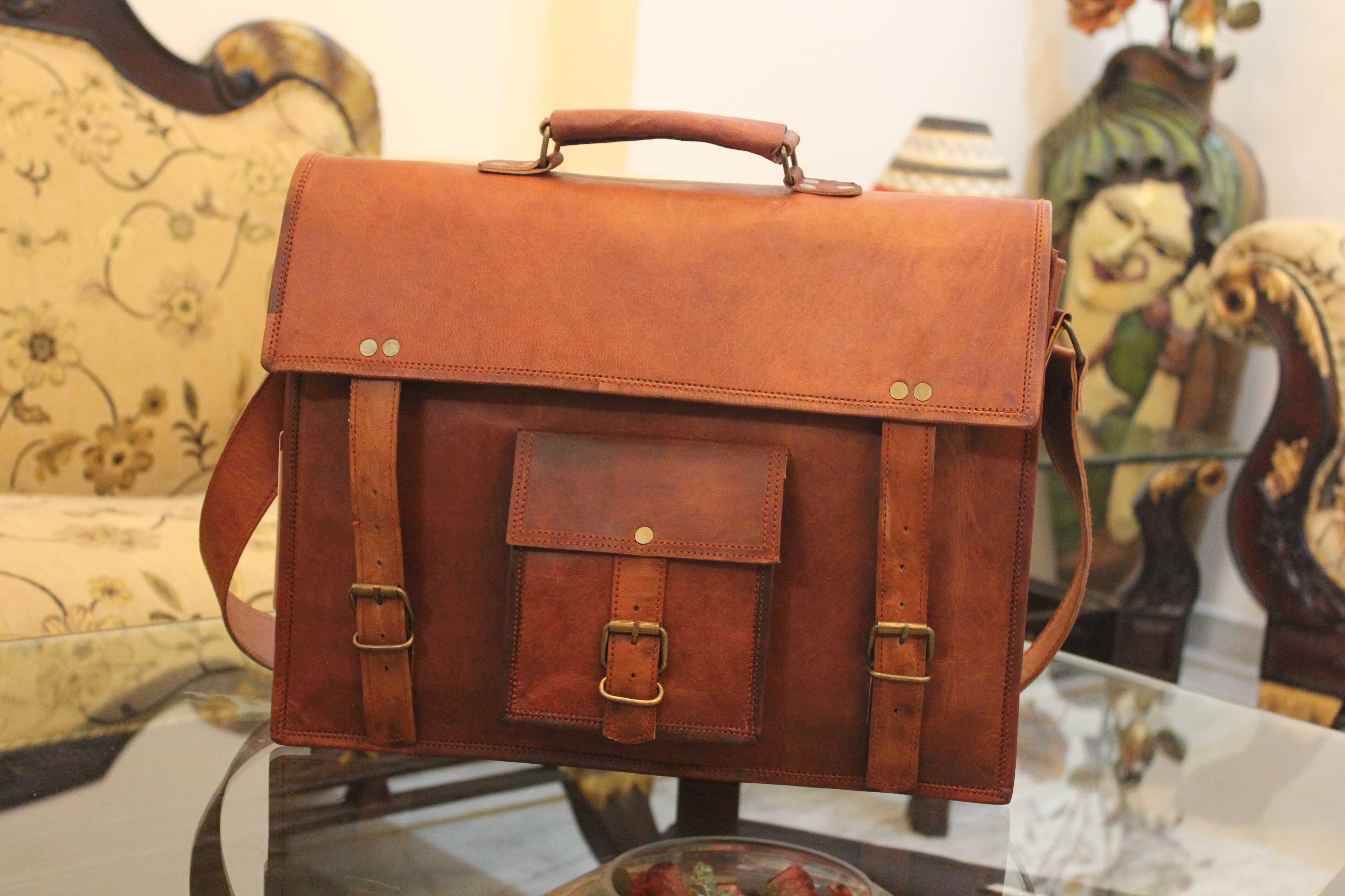 rustic briefcase