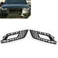 thumbnail image 3 of NS 2ⅹ Front Fog Light Honeycomb Hex Mesh Grill Cover for Audi A4 B8.5 2013-16,Black, 3 of 10