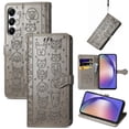 thumbnail image 4 of Funda Cartera FOXDOCK para Samsung Galaxy A55 5G , Flip PU con Relieve de Gatos y Perros, Tarjetero y Soporte, 4 of 6