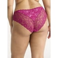 thumbnail image 4 of Joyspun Women's Microfiber and Lace Hipster Panties, 3-Pack, Sizes XS-3XL, 4 of 4