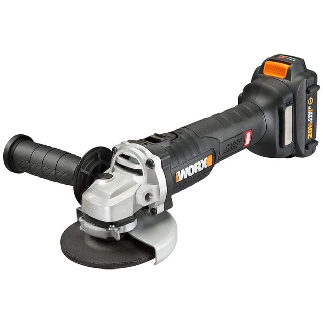 Amoladora Angular WORX WX812L Power Share Inalámbrica Batería de 20 V Ligera Motor sin Escobillas Negro y Anaranjado WORX WX812L