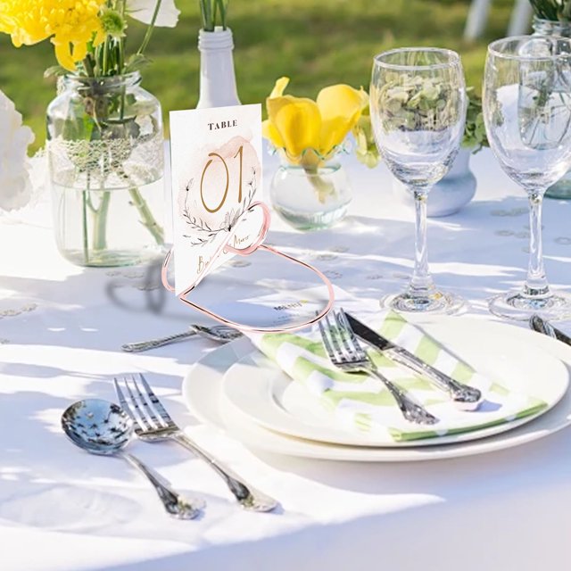 Multifunctional Iron Wire Picture Holder for Table Number Cards Wedding Decor
