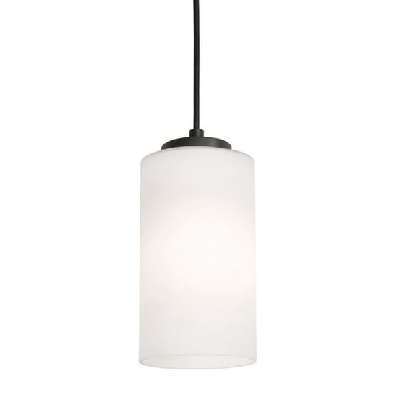 LEOP04MBBK AFX Leo 1- Light Pendant in Contemporary-Modern-Transitional Style 6.5 Inches Tall and 4 Inches Wide-Black Finish    -Traditional