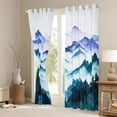 thumbnail image 3 of Homewish Natural Scenery Blackout Curtains Set of 2 (52x84 Each),Tropical Pine Tree Window Curtains,Japan Snow Mountain Curtains and Drapes For Adults,Ultra Soft Home Decor, 3 of 6