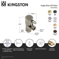 thumbnail image 4 of Kingston Brass CD53301DL 5/8-Inch O.D. Comp x 3/8-Inch O.D. Comp Anti-Seize Deluxe Quarter-Turn Ceramic Hardisc Cartridge Angle Stop in Polished Chrome, 4 of 5