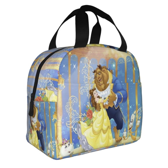Beauty The Be-as Lunch Bag Insulated Lunch Box Reusable Cooler Cartoon Lunch Tote Bag Picnic Travel Office