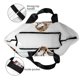 thumbnail image 4 of Balery Cut Cats Bolsa Tote Estilo Estético con Cremalleras, Bolsa de Hombro, Bolsa de Compras Grande y Plegable, 4 of 8
