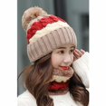 thumbnail image 4 of Winter Fashion Warm Elastic Soft Ear Protection Knitted Scarf Hat Fleece Lined Beanie Hat, 4 of 4