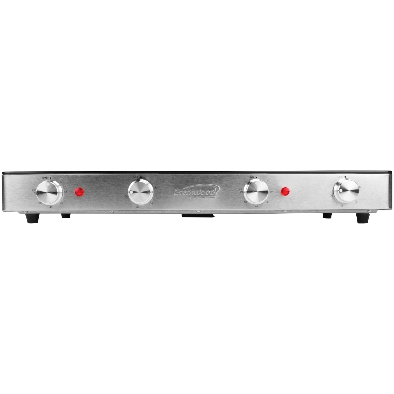 Brentwood Select 24" 2-Coil Black/Silver Infrared Electric Countertop Burner