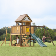 thumbnail image 6 of Dolphin Playground wooden Swing Set with Slide - Sturdy Backyard Playset for Toddlers & Kids, Easy Assembly, 6 of 8