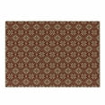 thumbnail image 1 of Snowflake Cutting Board, Geometric Composition with Herringbone Zigzag Pattern Bicolor Motifs Illustration, Decorative Tempered Glass Cutting and Serving Board, Small Size, Ruby Beige, by Ambesonne, 1 of 1