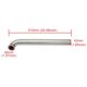 thumbnail image 1 of 44mm exhaust pipe, for HONDA CIVIC CR-V 3 version 1320, exhaust pipe, flange band 13" stainless steel~15666, 1 of 1
