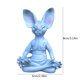 thumbnail image 3 of Estatua Creativa Gato de meditación Esculturas creativas Suministros de jardín Resina para interiores y exteriores (A), 3 of 6