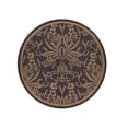 thumbnail image 2 of Couristan 8.5 ' x 8.50' Brown Garden  Round Area Throw Rug, 2 of 2