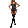 thumbnail image 1 of DPTALR Ensemble de Lingerie pour Femme en Dentelle et Maille Semi-Transparente, 1 of 4