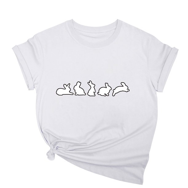 Tops de Cuello Alto para las Mujeres Amante Impreso Camiseta Cuello Redondo Manga Corta, Poliéster Spandex