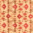 thumbnail image 1 of Ahgly Company Indoor Square Abstract Orange Modern Area Rugs, 6' Square, 1 of 4