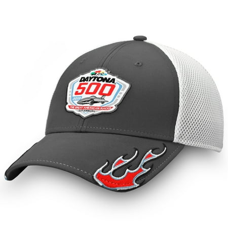 Fanatics Branded 2019 Daytona 500 Flame Trucker Hat - Gray -