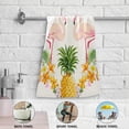 thumbnail image 5 of Pink Flamingo Pineapple Hand Towels for Bathroom, Tropical Leaves Flowers Kitchen Towel Set of 2 Ultra Soft and Highly Absorbent Decorative Fingertip Face Bath Towels for Spa & Hotel, 28.3"x14.4", 5 of 5