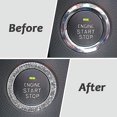thumbnail image 3 of LLC Crystal Car Stickers Rings for Women's Car Decals - 2pcs Bling Ignition Ring Sticker for Push Start Button, Bling Car Interior, 3 of 5