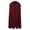 Red, variant on Men's Long Gothic Cape with Shoulder Pads Chain Bead Medieval Cloak for Theatre and Performance Party Dress Up Burgundy