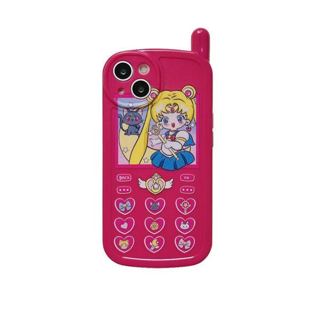 Funda de teléfono Retro 3D rosa para iPhone 14 Plus 13 12 11 Pro Max, bonita carcasa de TPU suave de Disney, Gato María, dibujos animados, Melody Kitty Pochacco zhangmengya LED