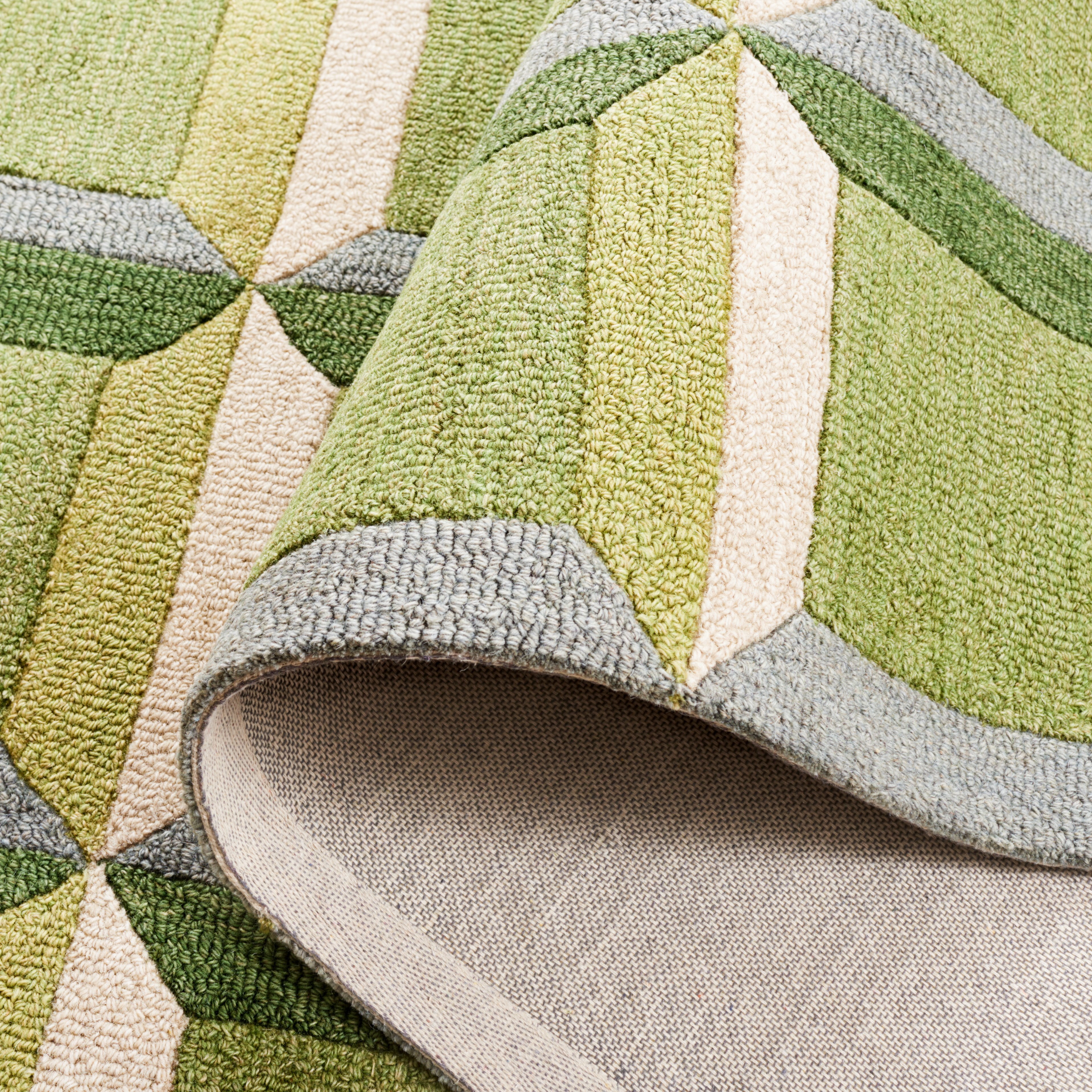 Safavieh Genre Imogene Geometric Area Rug, Green/Beige, 6' x 9'