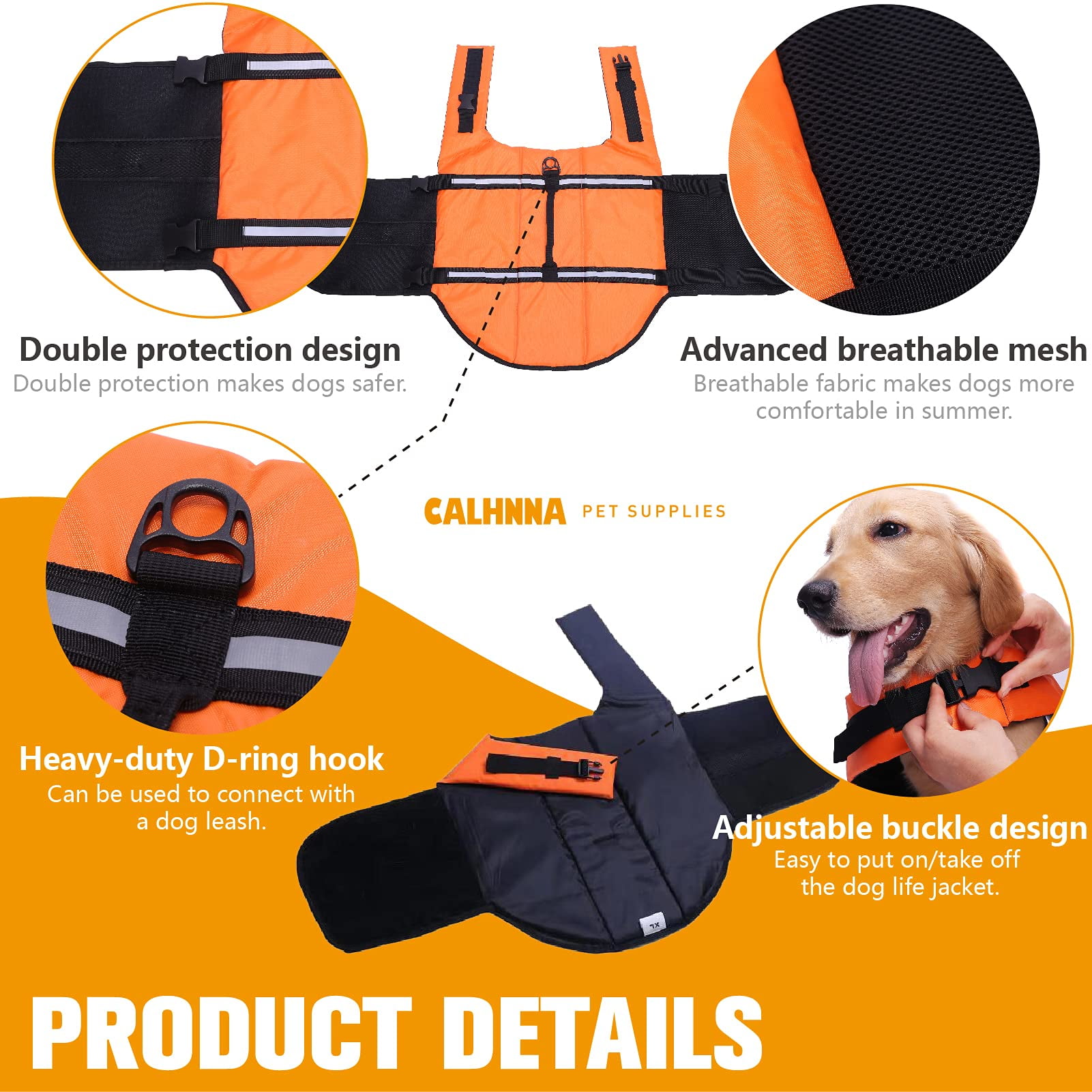 XXS-XXL Dog Life Vest Summer Printed Pet Life Jacket Dog Safety Clothes Dogs  Swimwear Pets