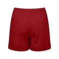 thumbnail image 5 of Womens Plus Size Shorts - 2024 Summer Beach Drawstring Shorts with Pockets, High Waist, Loose Fit, Cotton/Polyester, Office/Party/Vacation, 5 of 6