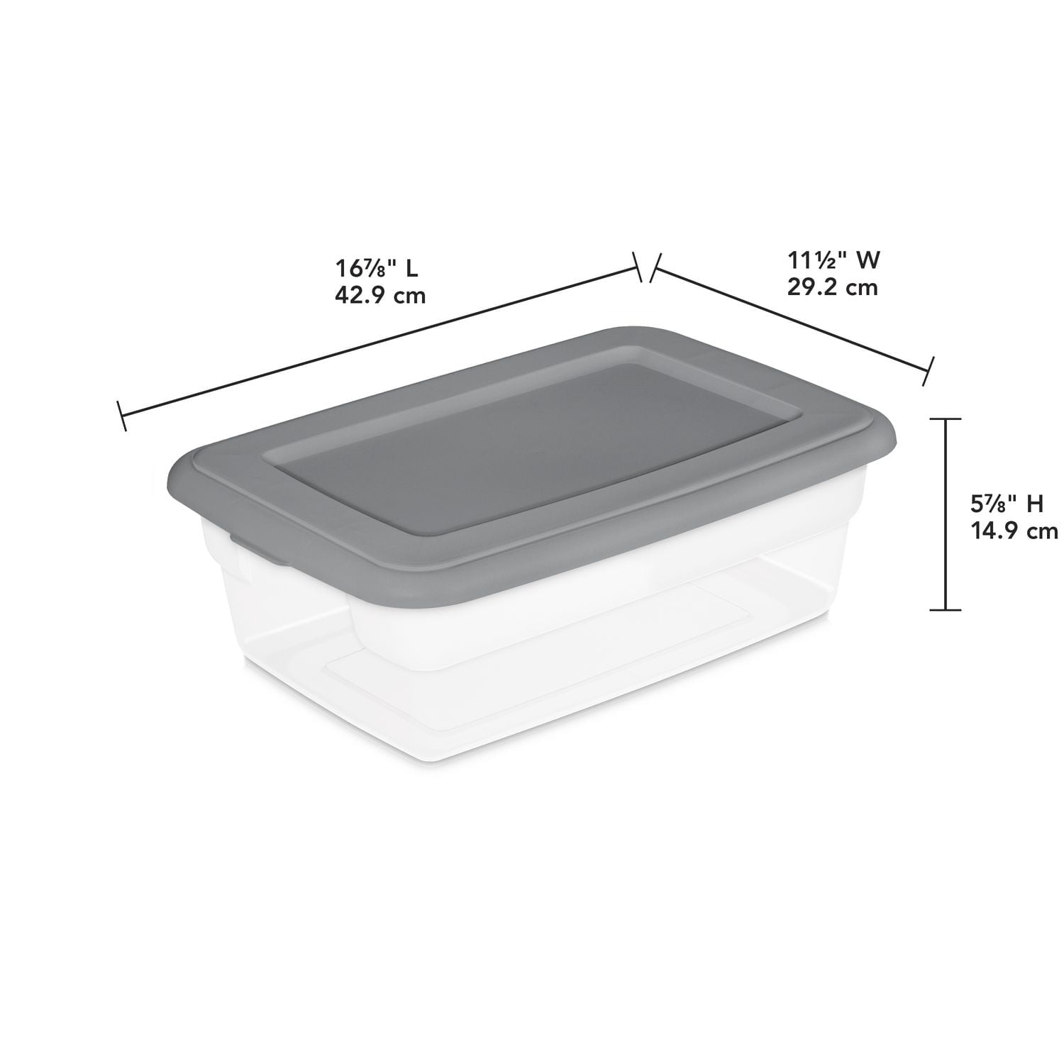 Sterilite Set Of (2) 11.4L Boxes