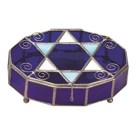 Glass Jewelry Box-Color:Blue