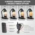 thumbnail image 4 of Modern Candle Warmer Lamp with Timer, Dimmer and Adjustable Height Compatible with all Jar Candles Includes Halogen and LED Bulbs - Ideal for Home Decor and Gifts, 4 of 8
