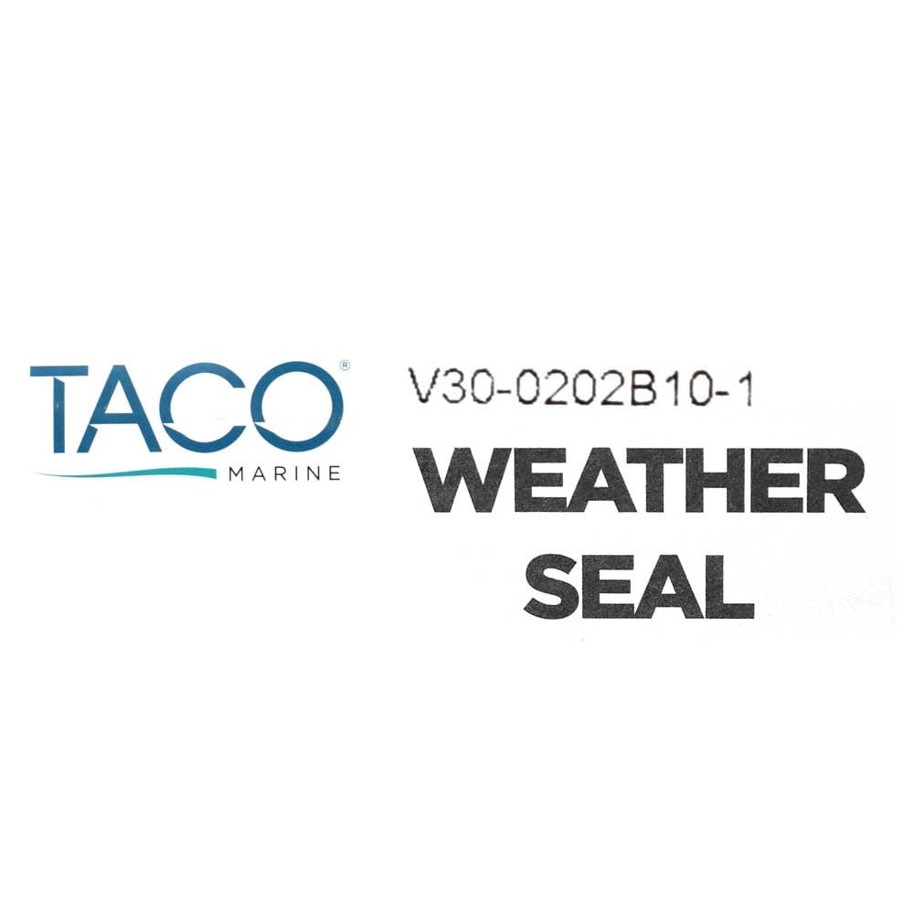 TACO Weather Seal - 10'L x 1/2"W x 1/2"H - Black [V30-0202B10-1]