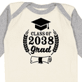 thumbnail image 4 of Inktastic Class of 2038 Grad with Diploma and Graduation Cap Boys or Girls Long Sleeve Baby Bodysuit, 4 of 5