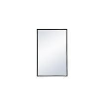 18 x 28 in. Metal Frame Rectangle Mirror, Black