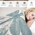 thumbnail image 3 of Orinice Dragonfly Pattern Flowery Design Fine Foliage Lace Warm Lightweight Blanket Soft Fleece Blankets Throw Blanket for Living Rooms Sofa Decor All Seasons - Cow Gifts Blanket 60x80in, 3 of 6