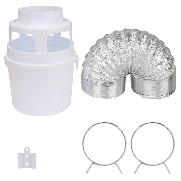 BQLZR Dryer Vent Duct Kit 211L Indoor Venting Connector with Tension Clamp