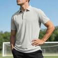 thumbnail image 5 of Regular Fit Button Placket Lapel Shirt, Quick Dry Airy Material Multi Scene Mens Outdoor Casual Top, 5 of 9