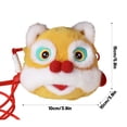 thumbnail image 2 of Soft Lion Head Horse Mascot Plush Toy, Decorative Animal Figurine for Home Decor, Zodiac Theme Stuffed Animal, Soft Animal Plushie Ornament, Lunar New Year Gift, 2 of 5