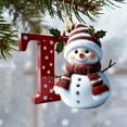 thumbnail image 5 of 1pc 2026 Christmas 26-Letter Ornaments - Wooden Deer Pendant Alphabet Baubles, Personalized Tree Hanging Decor, Festive Holiday Tabletop Ornaments, Meaningful Gift for Family & Friends, 3.54in, T, 5 of 6