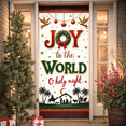 thumbnail image 2 of Decorative Design Christmas Banner Holy Night Joy to the World Holiday Decoration Outdoor Indoor Christmas Celebration Banner for Church Event Family Gathering Gift Decoration, 2 of 9