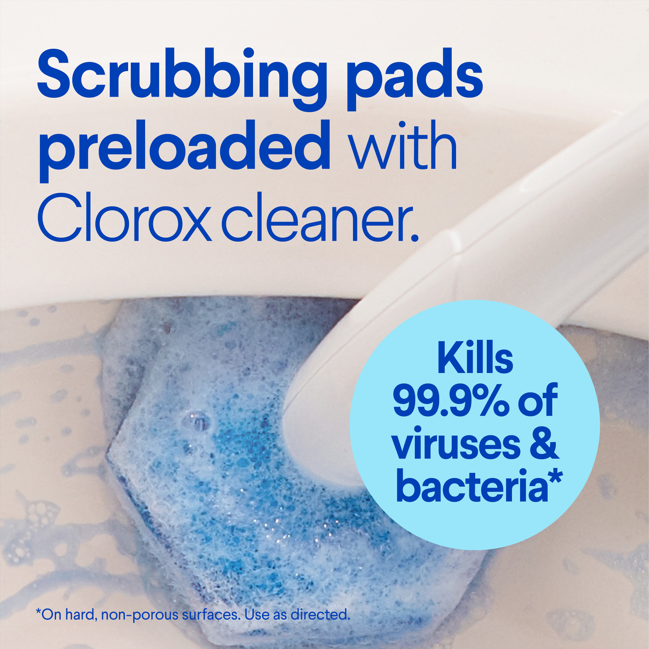Clorox ToiletWand Refills, Disinfecting Scrubbing Pads, 10 Count photo 3