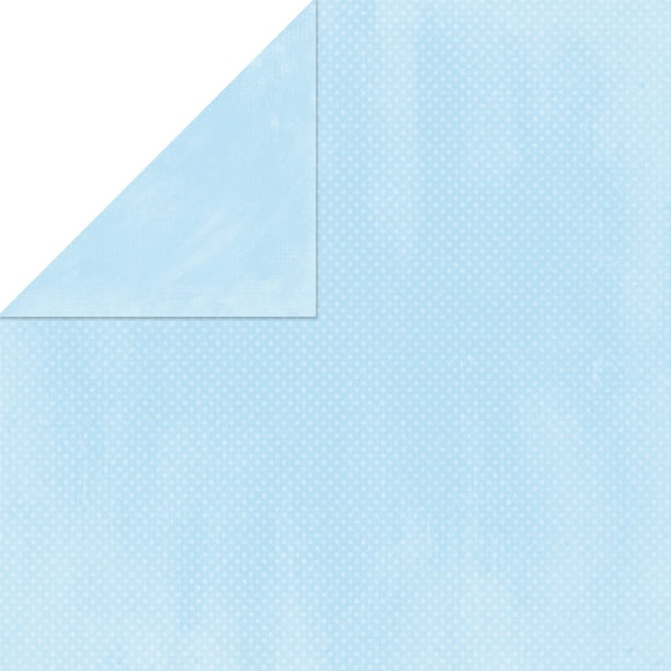 BoBunny Double Point Double Face Texturé Papier Cartonné 12" X 12"-Bleu Poudre