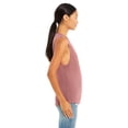 thumbnail image 3 of Bella Canvas Womens Flowy Scoop Blended Muscle Tank, M, Mauve, 3 of 3