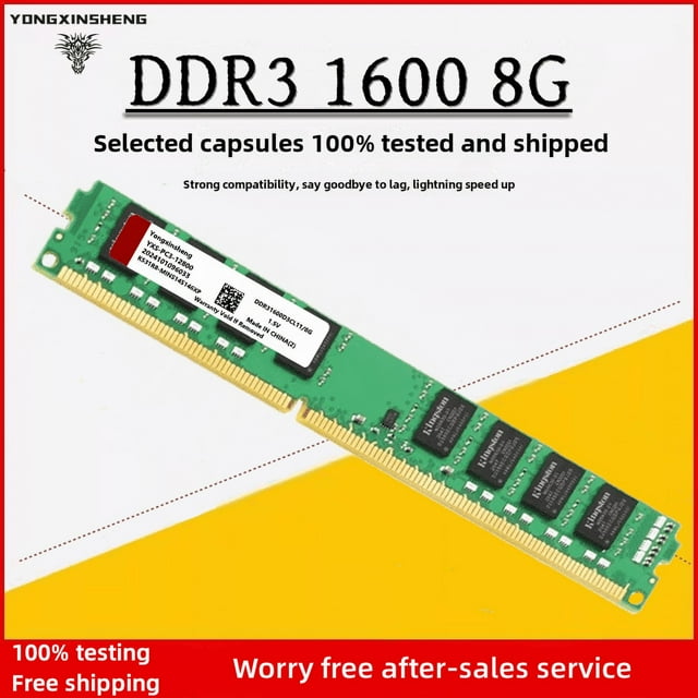 Ddr3 ram memo 1GB 2GB 4GB 8GB DDR2 RAM 5300 6400 10600 12800 desktop Computer Memory 2RX8 Intel and AMD fully compatible RAM DDR3-8GB-1333(10600)