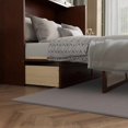 thumbnail image 4 of Queen Size Murphy Bed, Pine Wood Cabinet Bed with Rattan Decoration and Storage Drawer,Walnut, 4 of 6